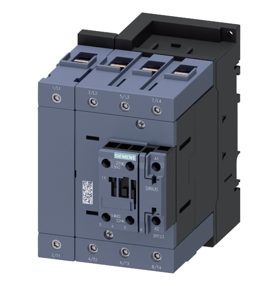 Contattore 4 poli 140A bobina 230Vac 1NA+1NC Dimensione S3 Siemens 3RT23461AP004AA0