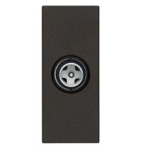 Presa TV passante con attacco maschio attenuazione 10dB Vimar Linea Nera 30300.10G