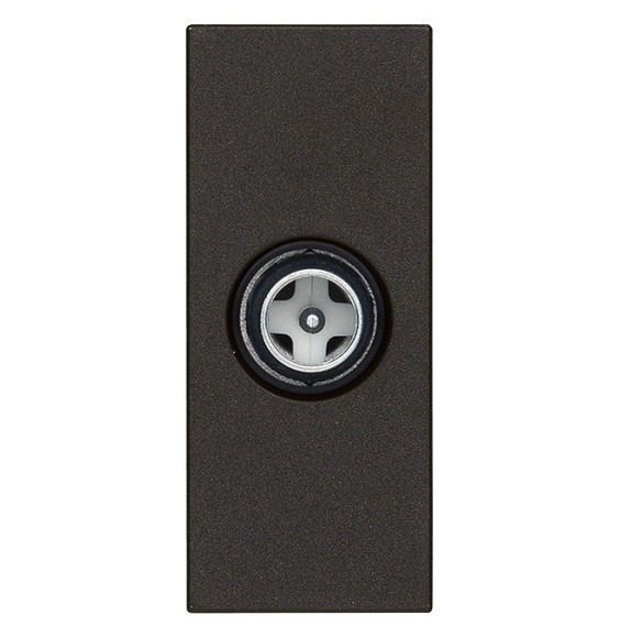 Presa TV passante con attacco maschio attenuazione 10dB Vimar Linea Nera 30300.10G