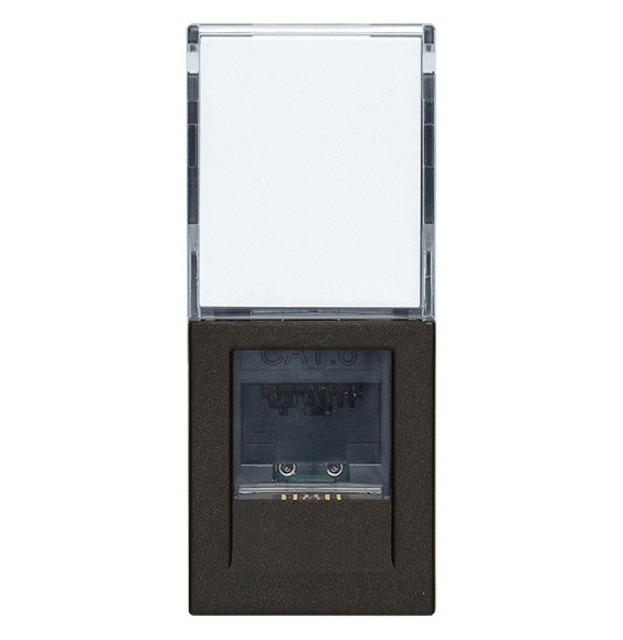 Presa di rete Categoria 6 RJ45 non schermata Vimar Linea Nera 30339.13G