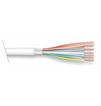 Cavo antifurto 4X0,22 con guaina colore bianco in CCA