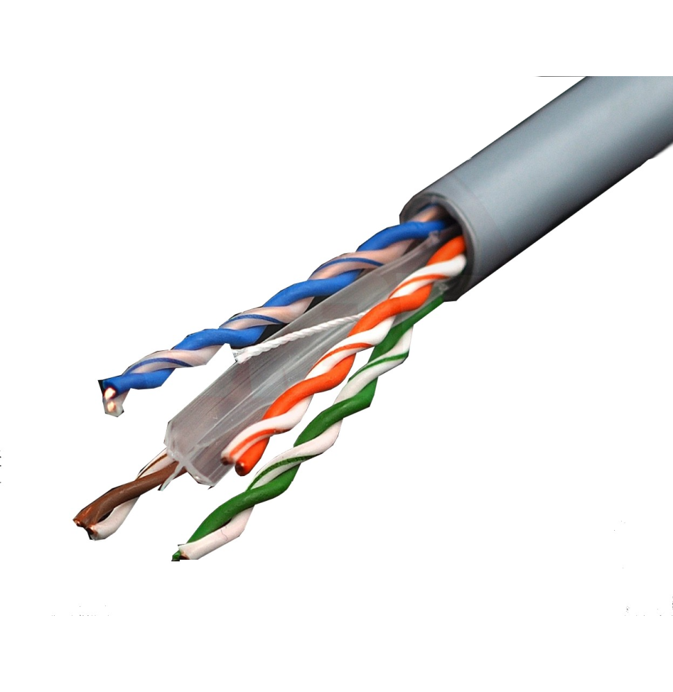 Cavo di rete rigido Ethernet Cat.6 UTP 23AWG in CCA al metro GBC