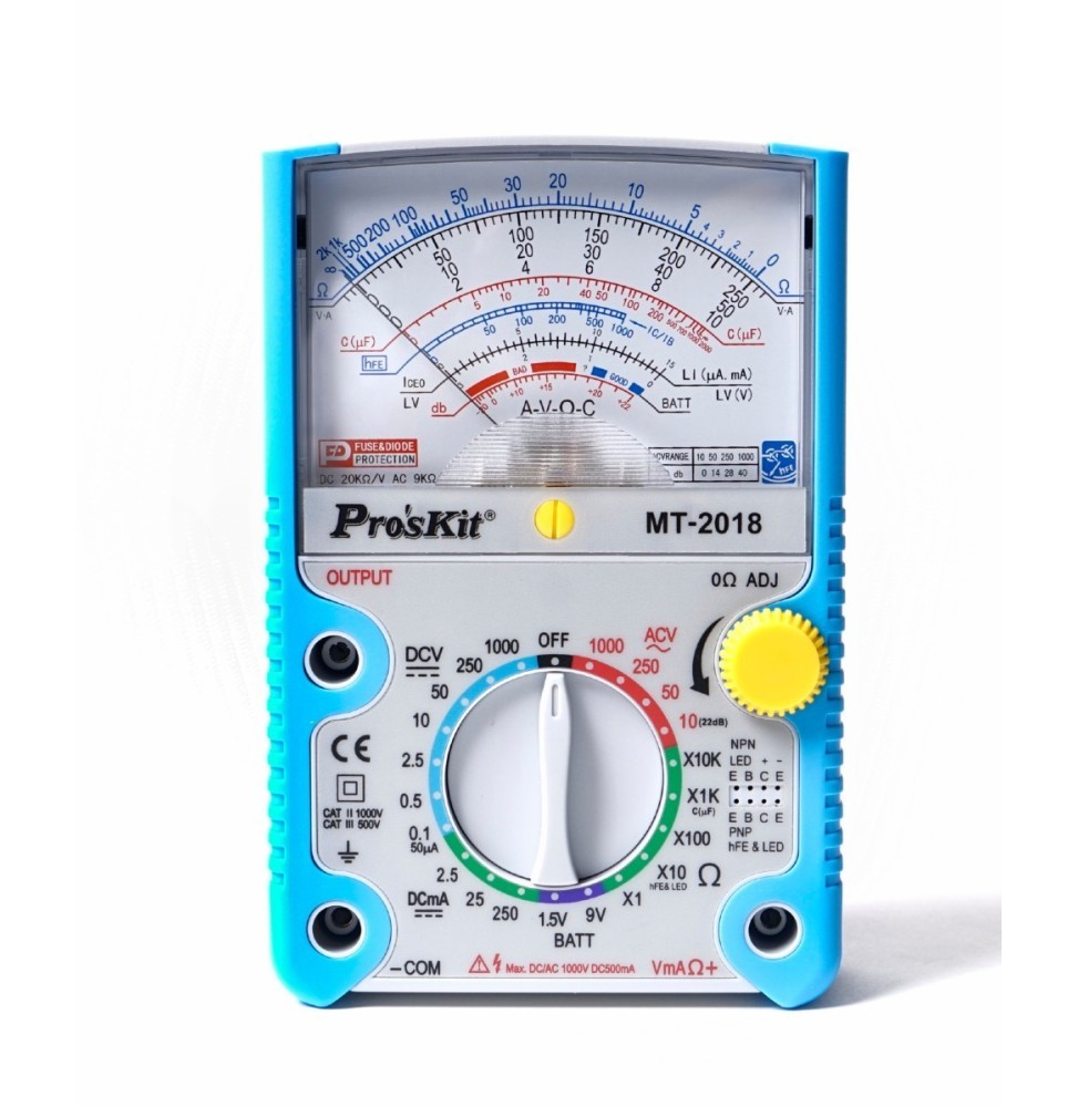 Tester Analogico MT-2018 con custodia protettiva GBC