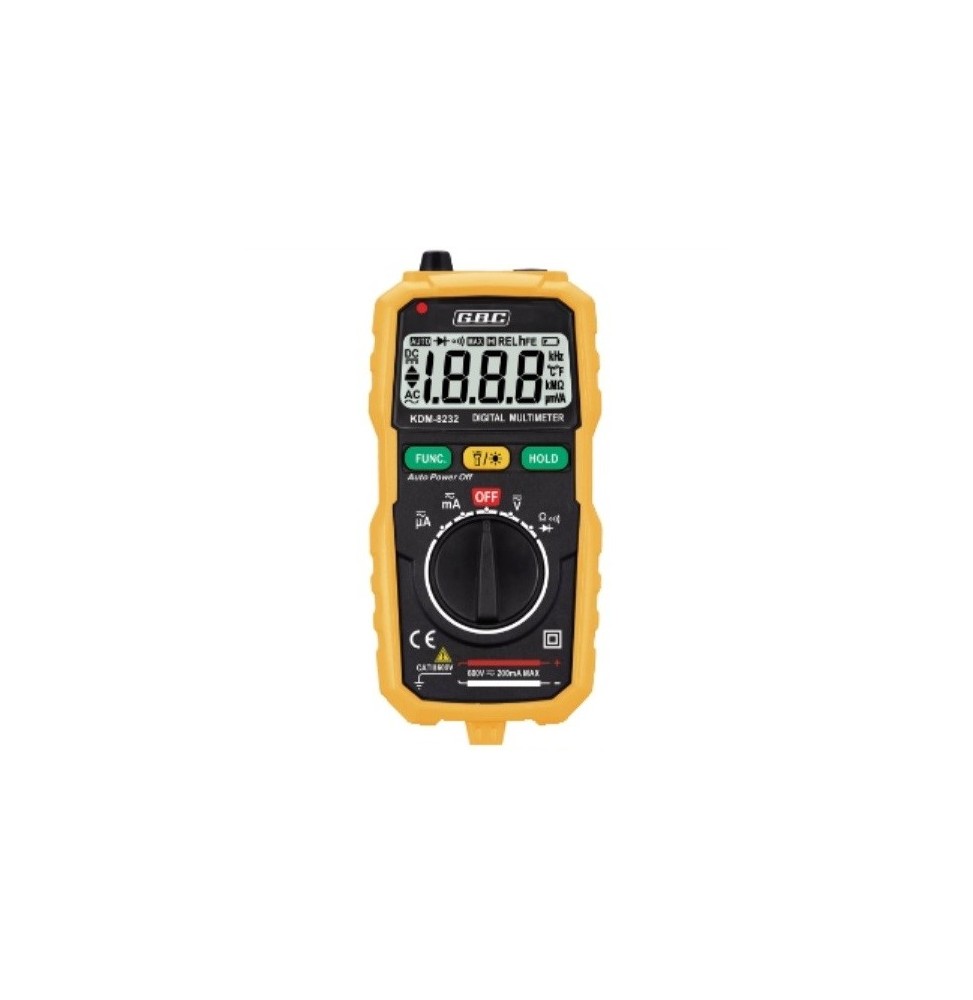Multimetro Digitale NCV con Auto-Range KDM-8232 GBC