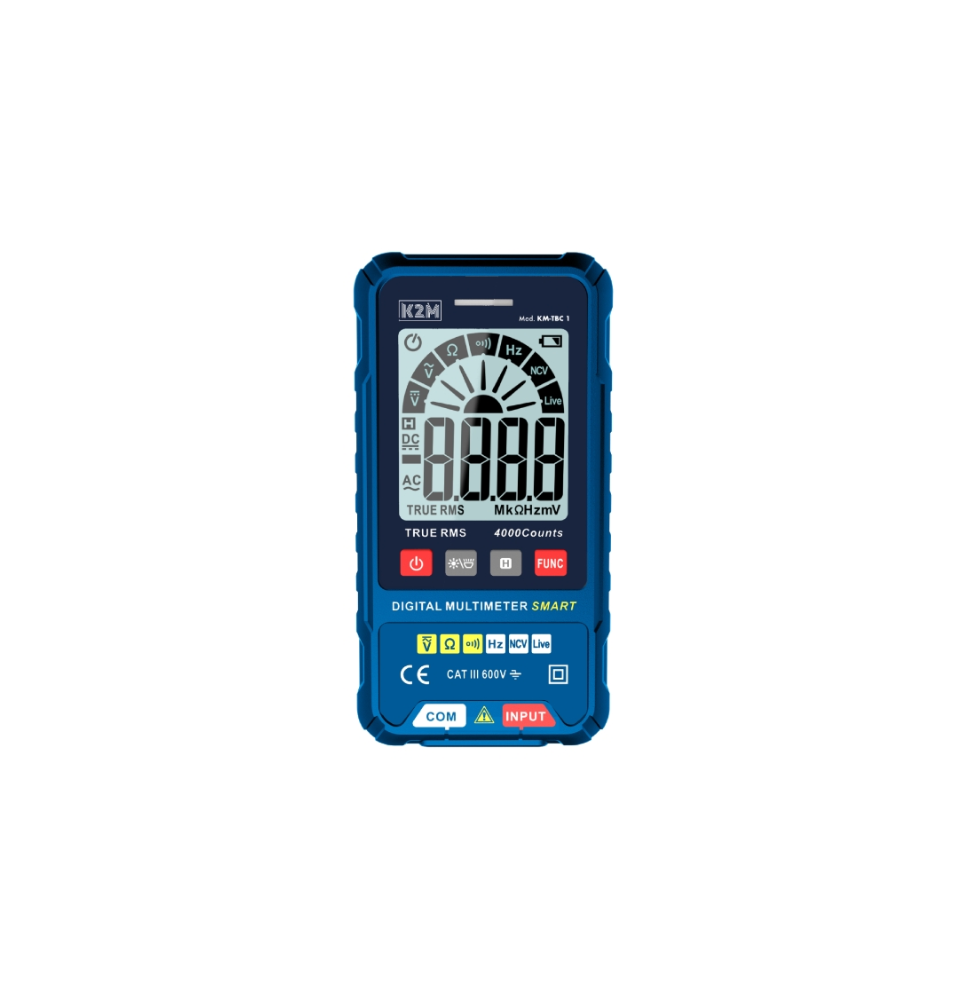 Multimetro Digitale Smart con Auto-Range 600V KM-TBC1 GBC