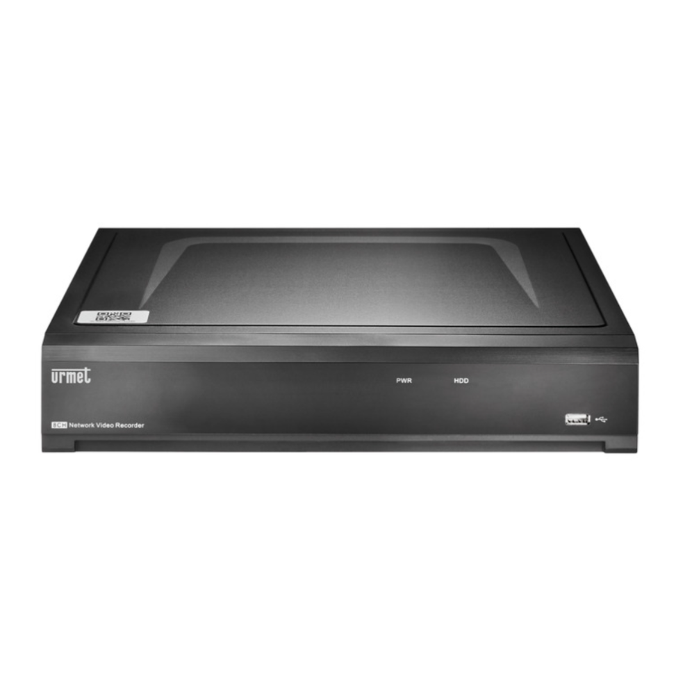 Videoregistratore NVR 12M 8 canali con 8 porte POE Urmet 1098/428P-WH