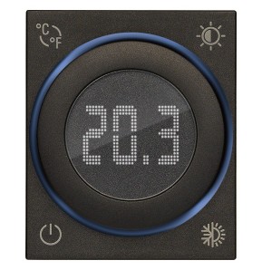 Termostato connesso Vimar Linea IoT 2 moduli Nero 30810.G