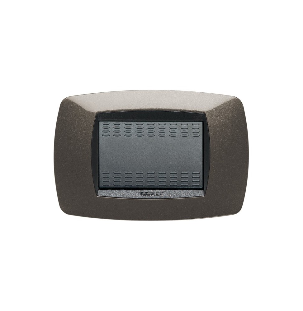 Placca Master Modo Grigio Antracite 3 Posti Tecnopolimero 39TC383