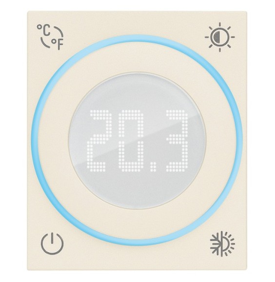 Termostato connesso Vimar Linea IoT 2 moduli Canapa 30810.C