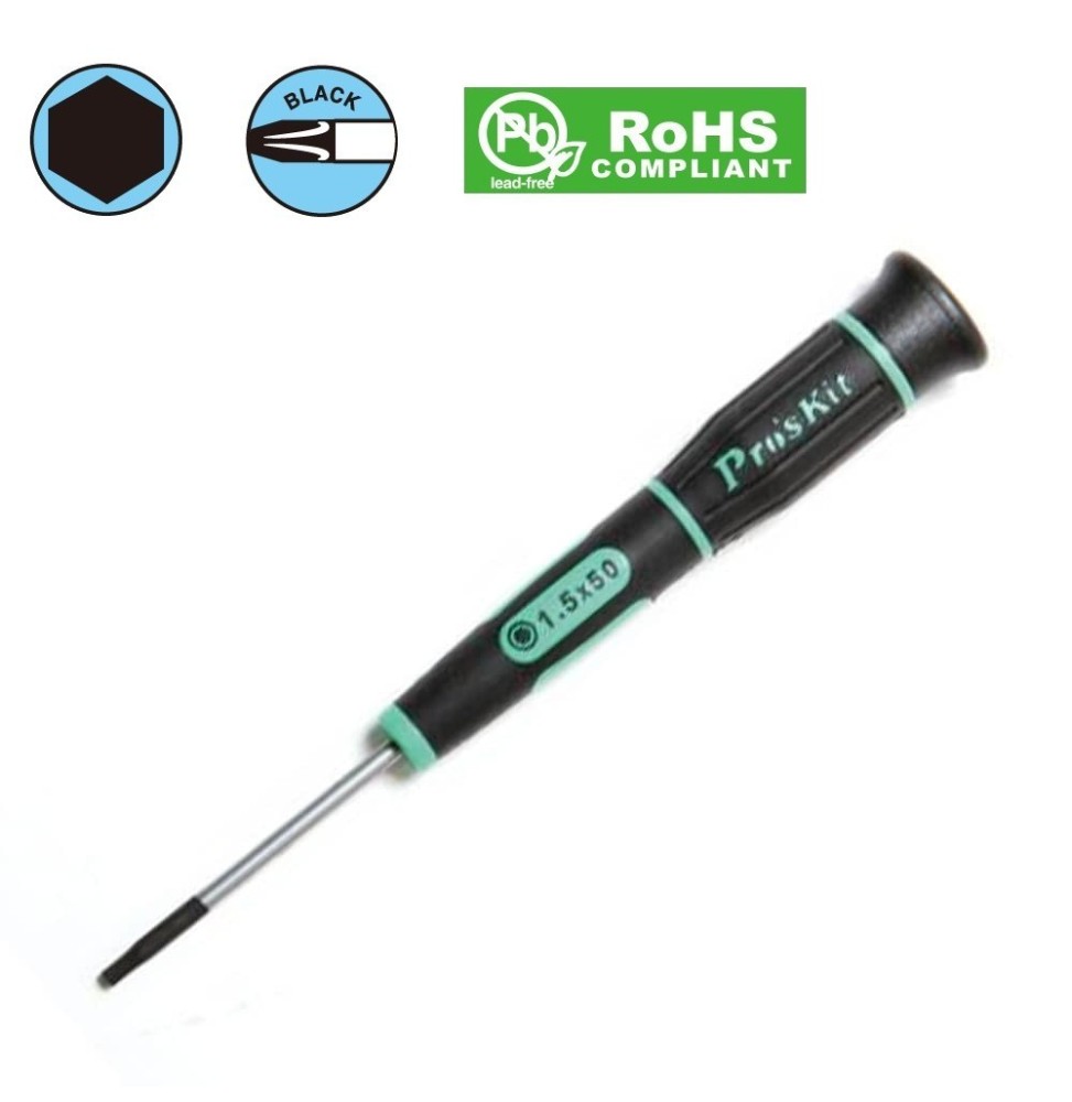 Giravite di Precisione a Punta Esagonale HEX 1.5 x 50 mm SD-081-H4 GBC