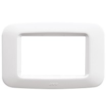 Placca 3 moduli AVE Bianco BanquiseSerie Yes 45 45PY03BB