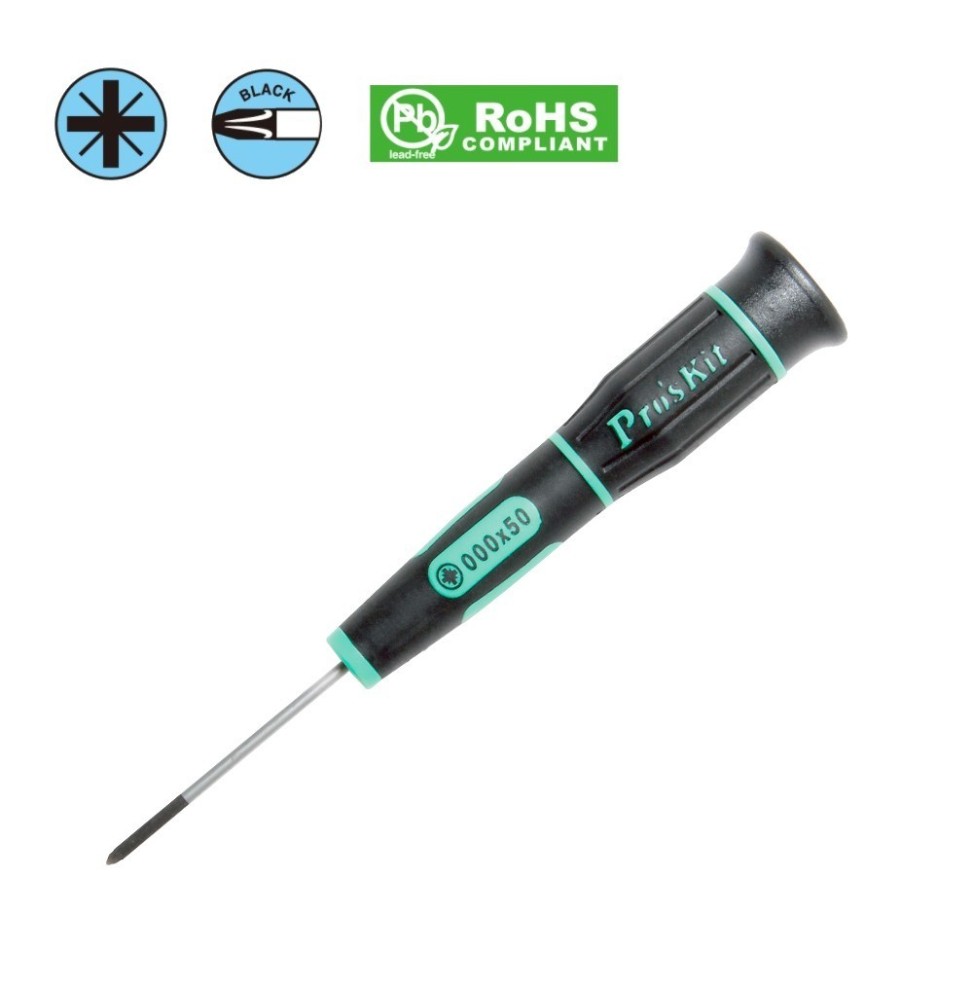 Giravite di Precisione Pozidrive 000 x 50 mm SD-081-Z1 GBC