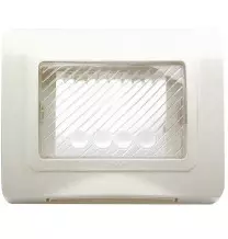 Placca stagna IP55 Bianca con membrana di protezione  Sistema 44 44SP03B