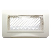 Placca stagna 4 Posti IP55 Bianca membrana di protezione Ave 44SP04B