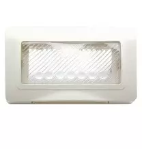 Placca stagna 4 Posti IP55 Bianca membrana di protezione Ave 44SP04B